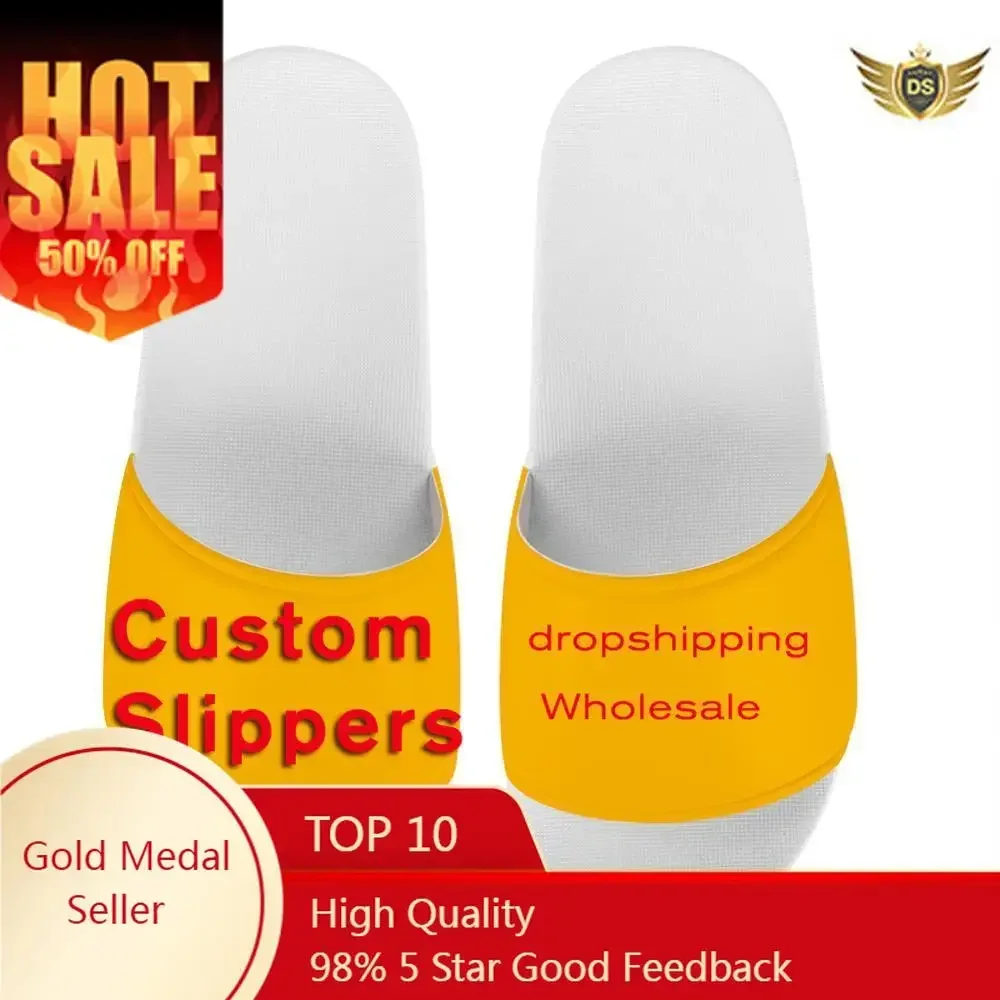3D Printing Logo - Custom Shoes Men Slippers Flip Flop