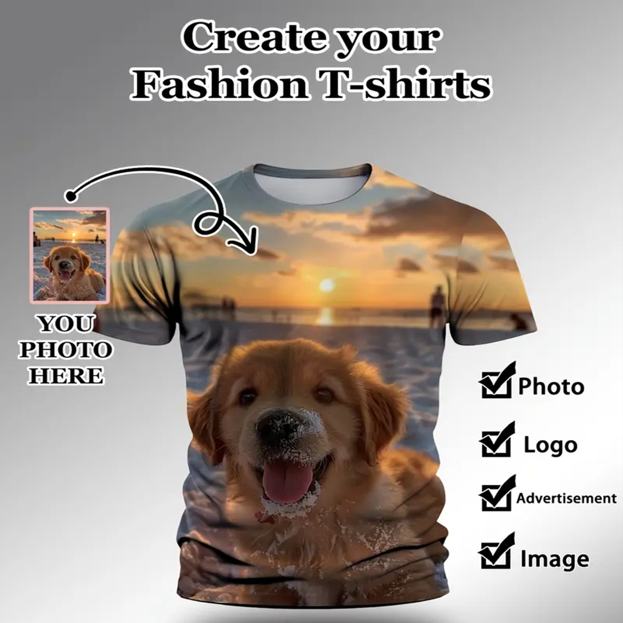 3D Printing Quality - Summer Sports Street Trend Men's Customized