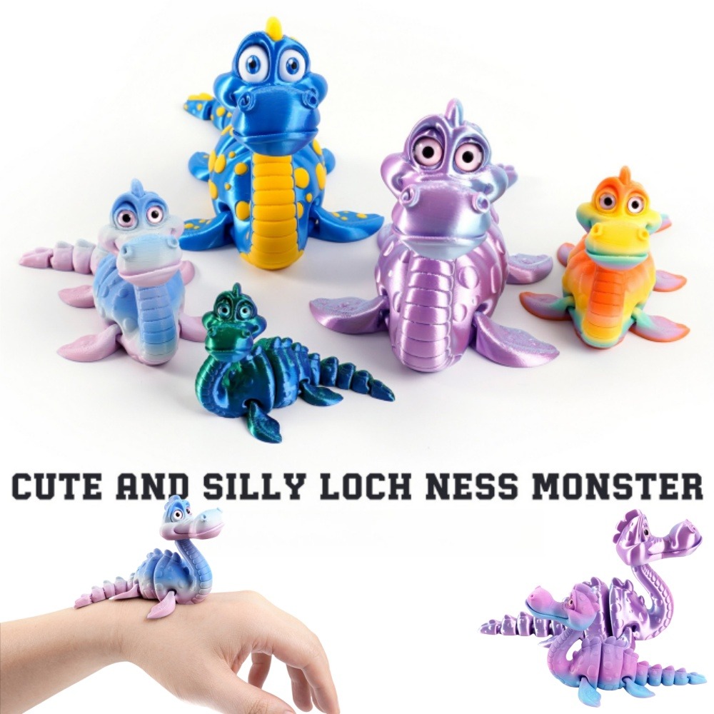 3D Printing Liquid - 3D Printed Loch Ness Figures Toys