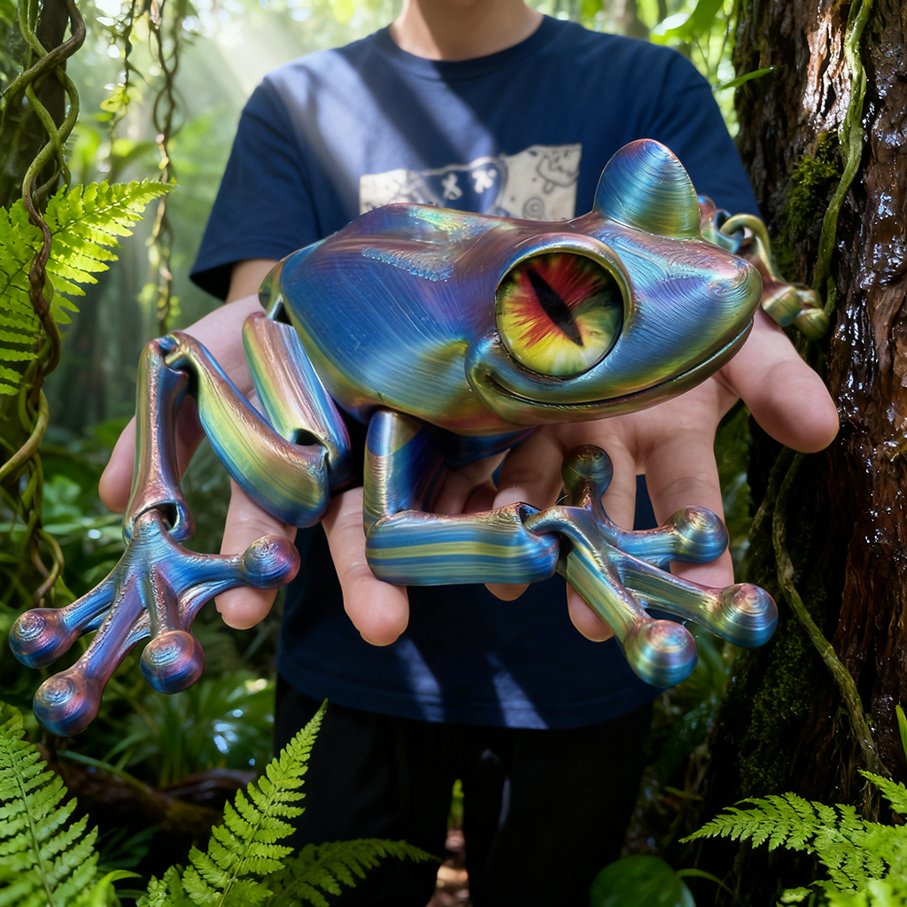 3D Printing Egg - 3D Printed Frog Statue, Flexible 3D