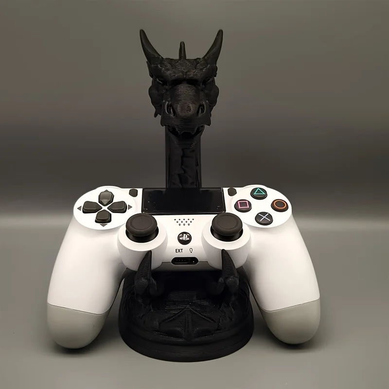 3D Printing Xbox Controller Holder - 3D Printed Fantasy Dragon Skull Controller