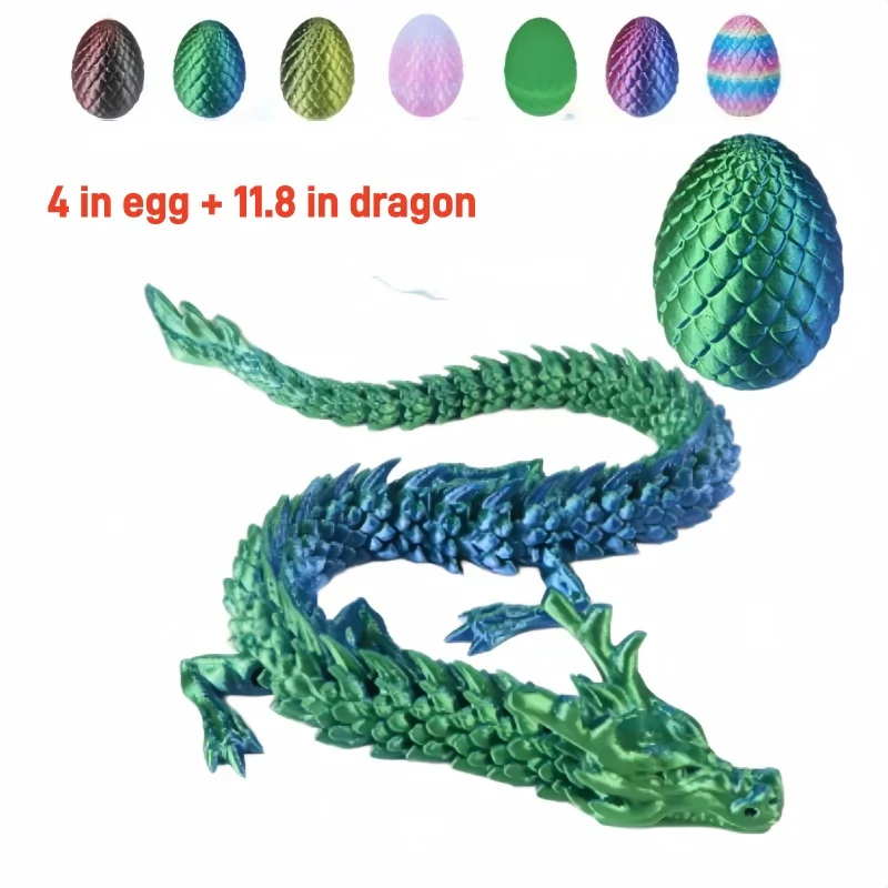 3D Printing Egg - 3D Printed Chinese Dragon Egg Set