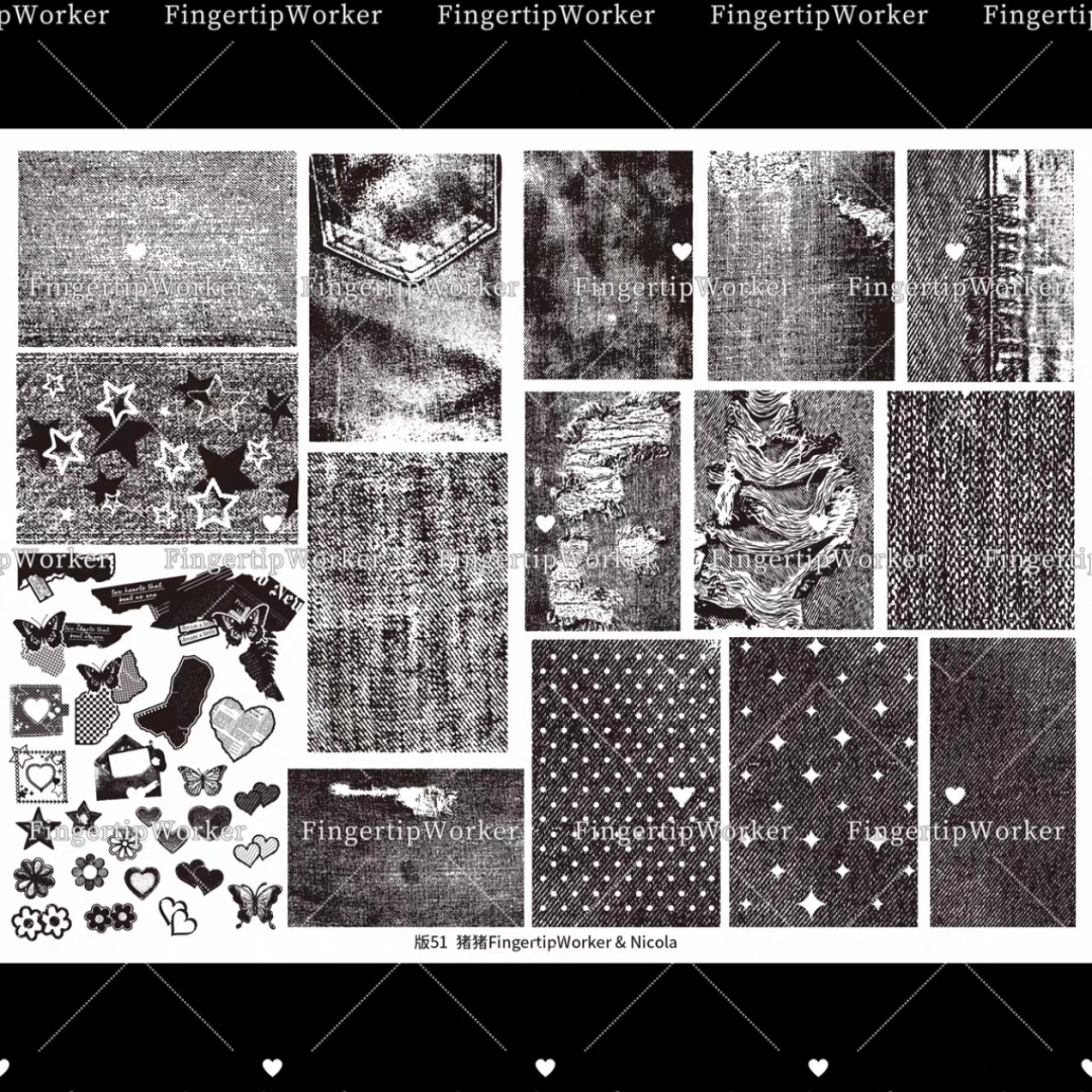 3D Printing Templates Free - 1PC Flowers Nail Stamping Plates Leaf