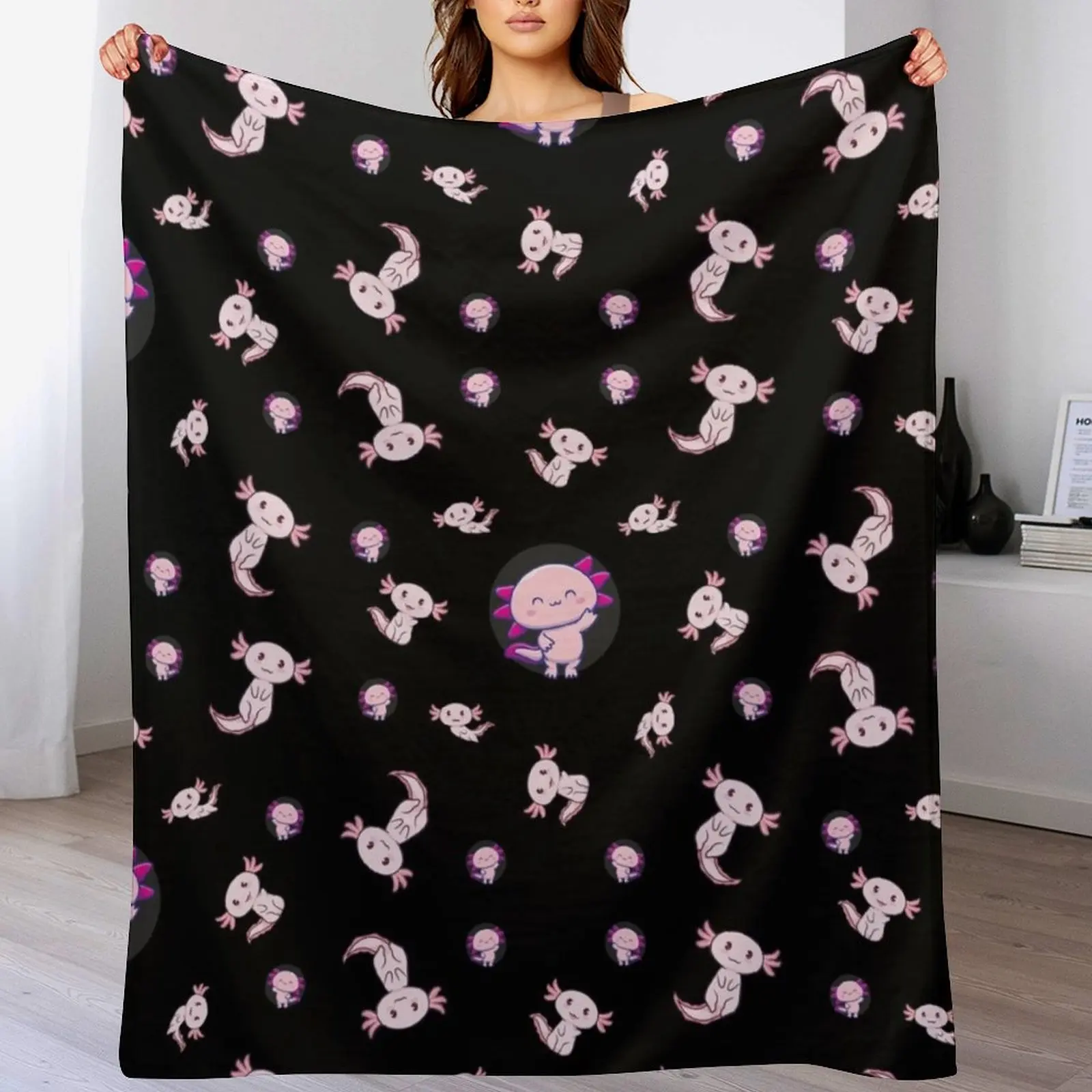 3D Printing Questions - i axolotl questions Throw Blanket Color