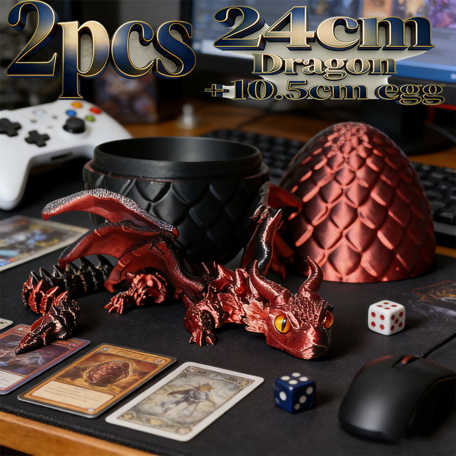 3D Printing Egg - 2pcs 3D-printed flexible movable dragon wings