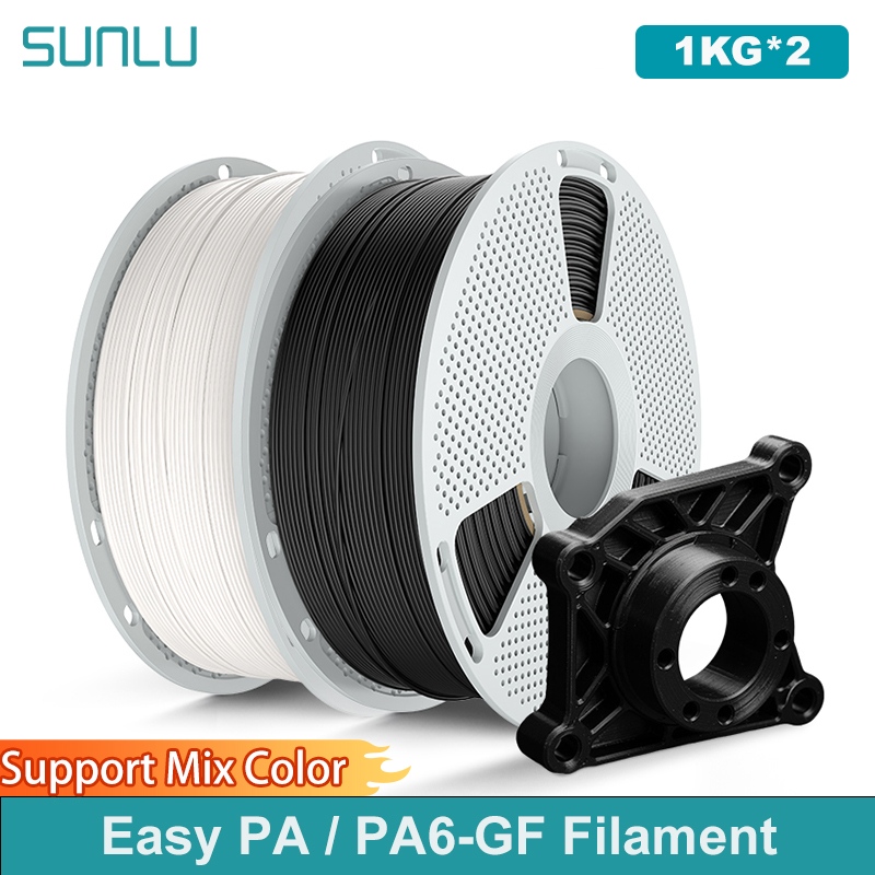 3D Printing Nylon Filament - SUNLU 2KG Easy-to-Print Nylon /PA6-GF Filament