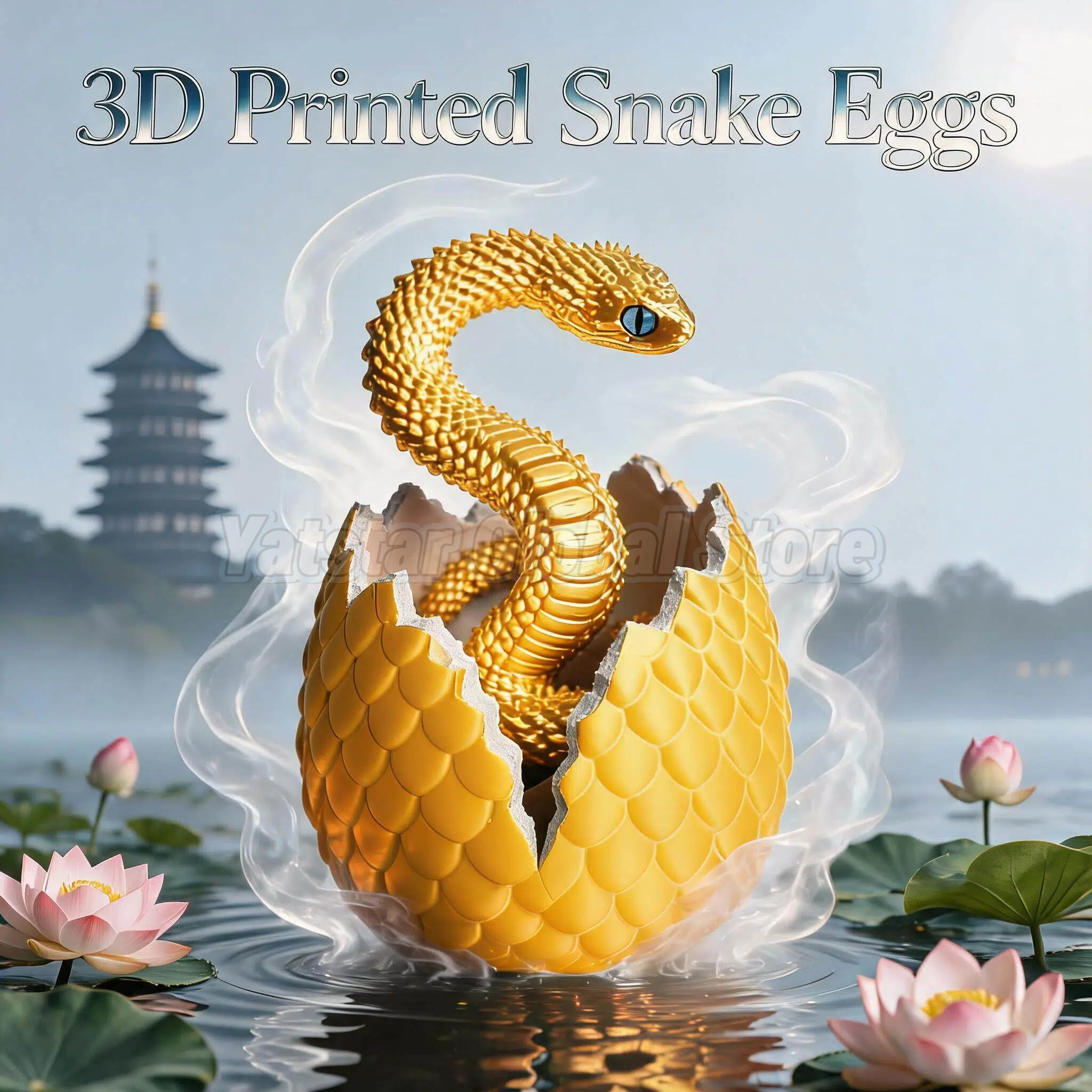 3D Printing Egg - 3D Printed Snake Egg Toy Creative