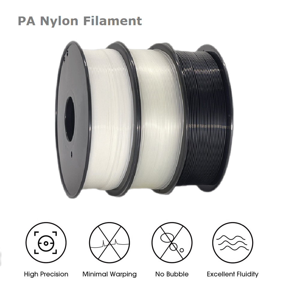 PA Nylon 3D Printer Filament 1 - 3D Printing Nylon Filament บทวิจารณ์และราคา