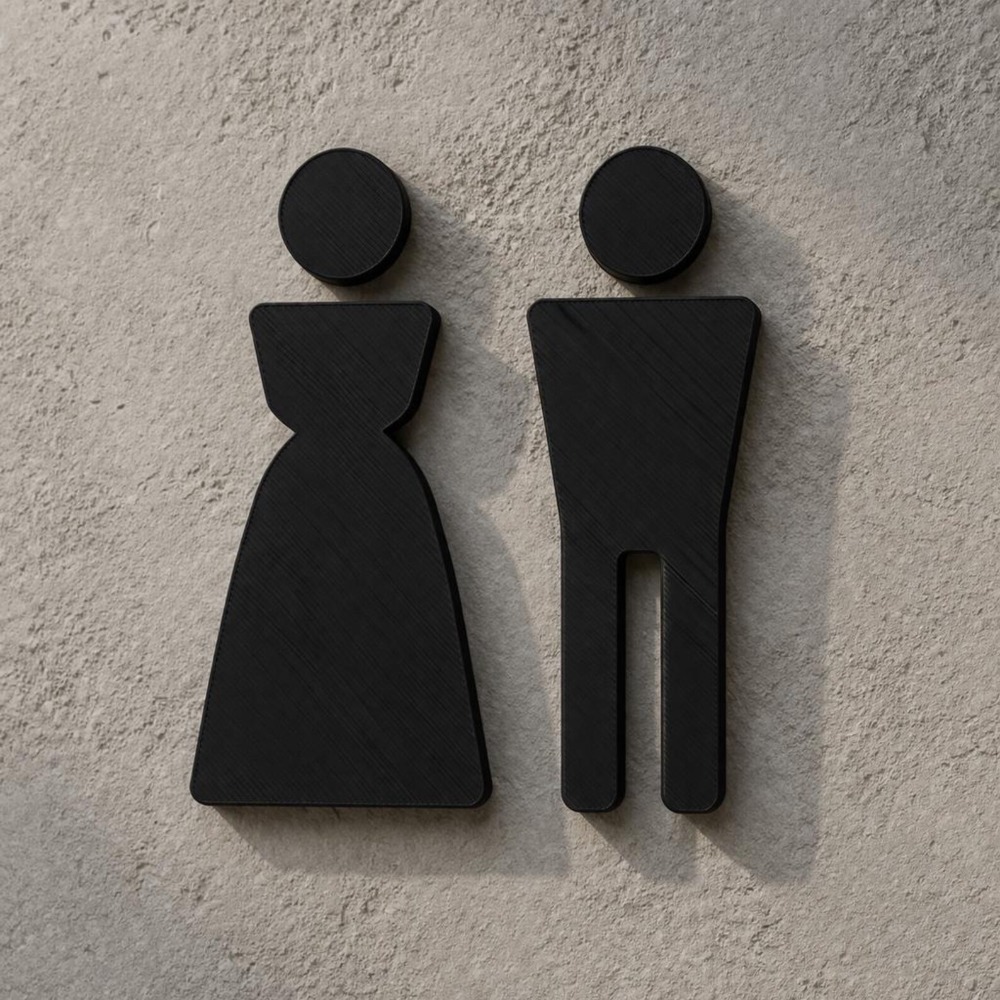 Minimalist 3D Printed Male Fem - 3D Printing Icon บทวิจารณ์และราคา