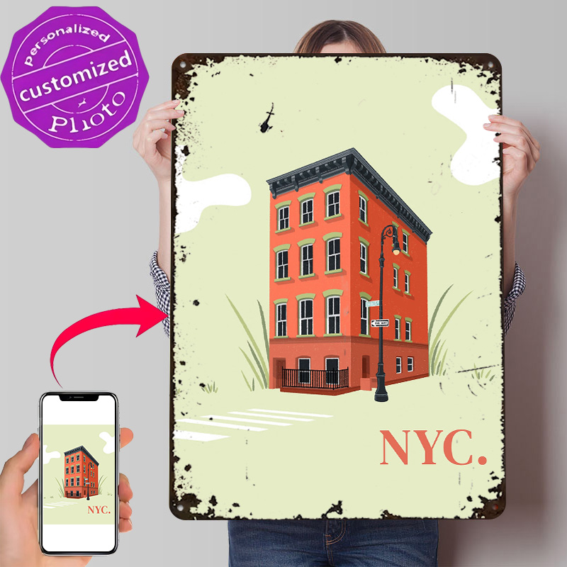 NYC Illustration Poster Retro  - 3D Printing Nyc บทวิจารณ์และราคา
