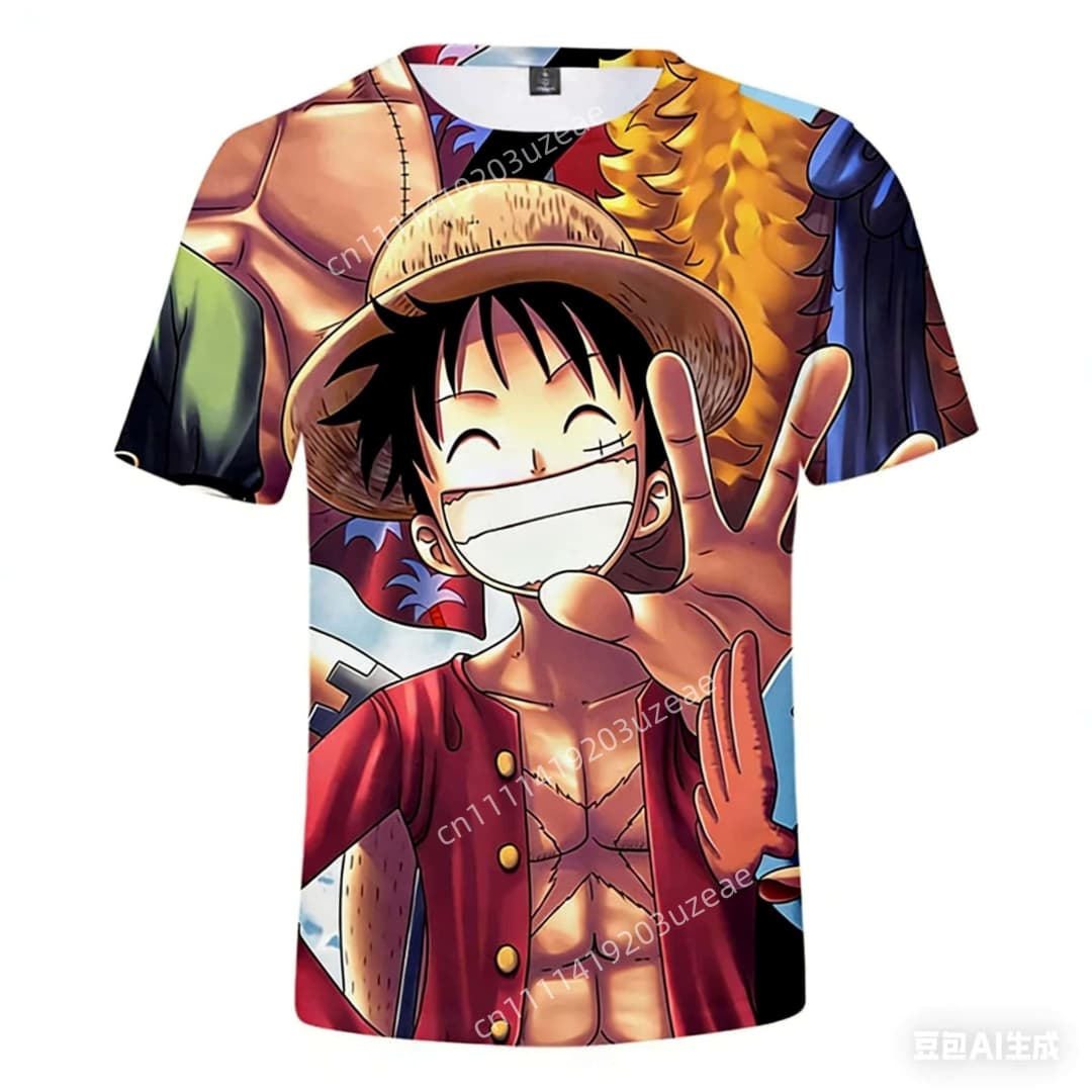 One Piece Anime T Shirt Ace Lu - 3D Printing Luffy บทวิจารณ์และราคา