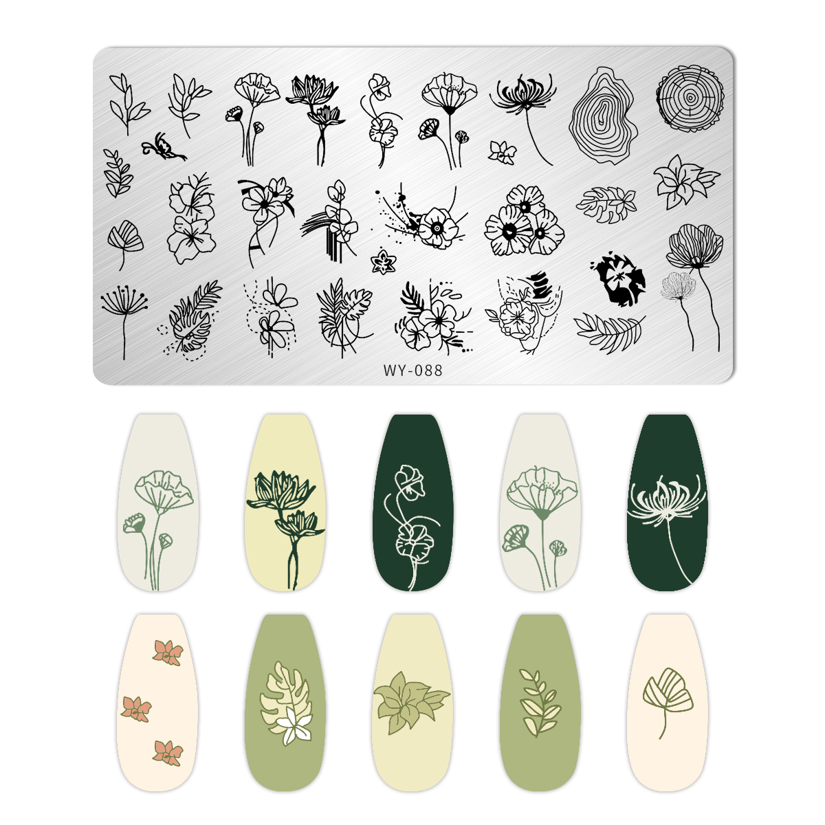 Leaves Flower Nail Art Stampin - 3D Printing Templates Free บทวิจารณ์และราคา