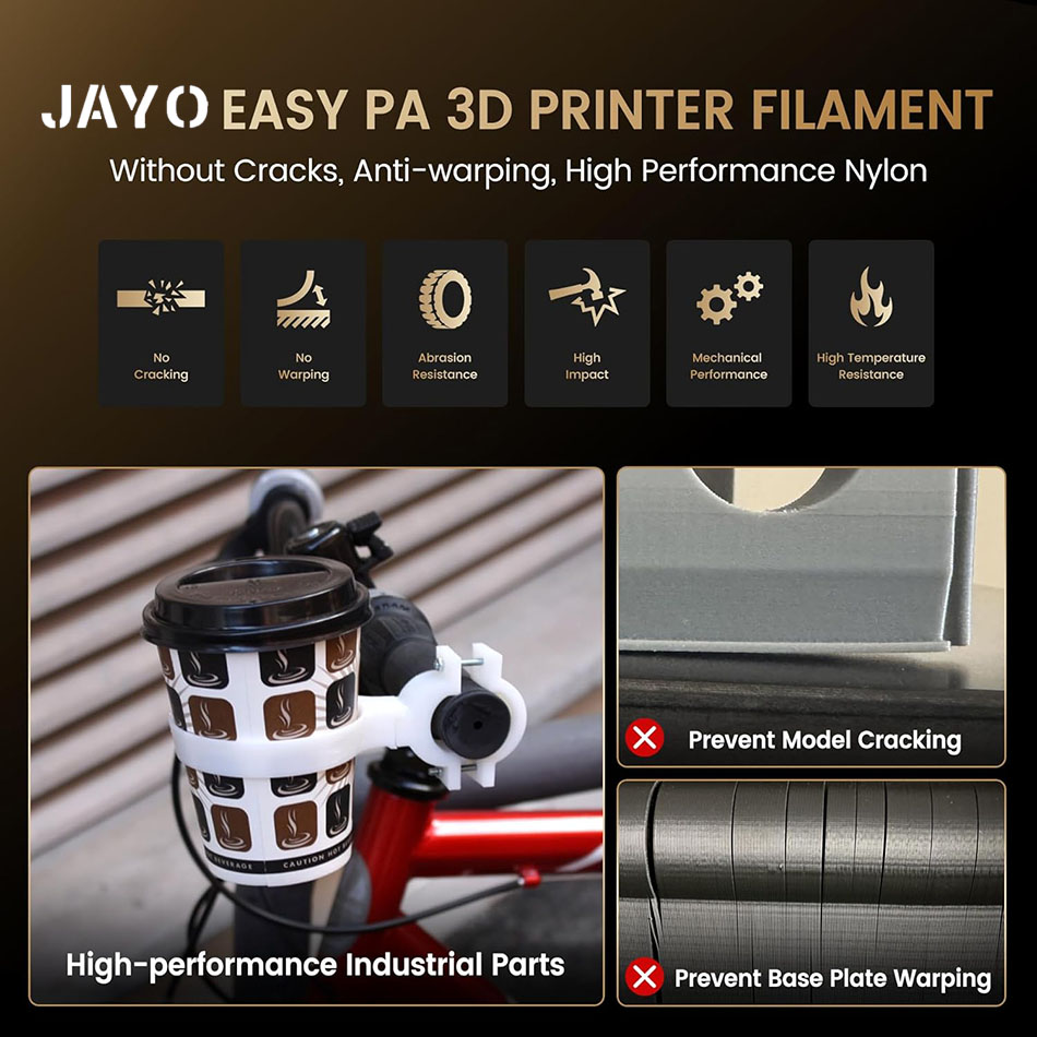 JAYO Easy PA Filament 1.75mm N - 3D Printing Nylon Filament บทวิจารณ์และราคา