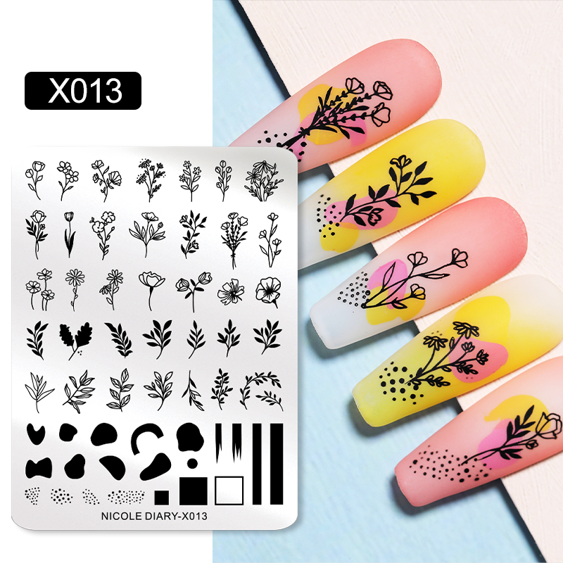 NICOLE DIARY Leaves Flower Nai - 3D Printing Templates Free บทวิจารณ์และราคา