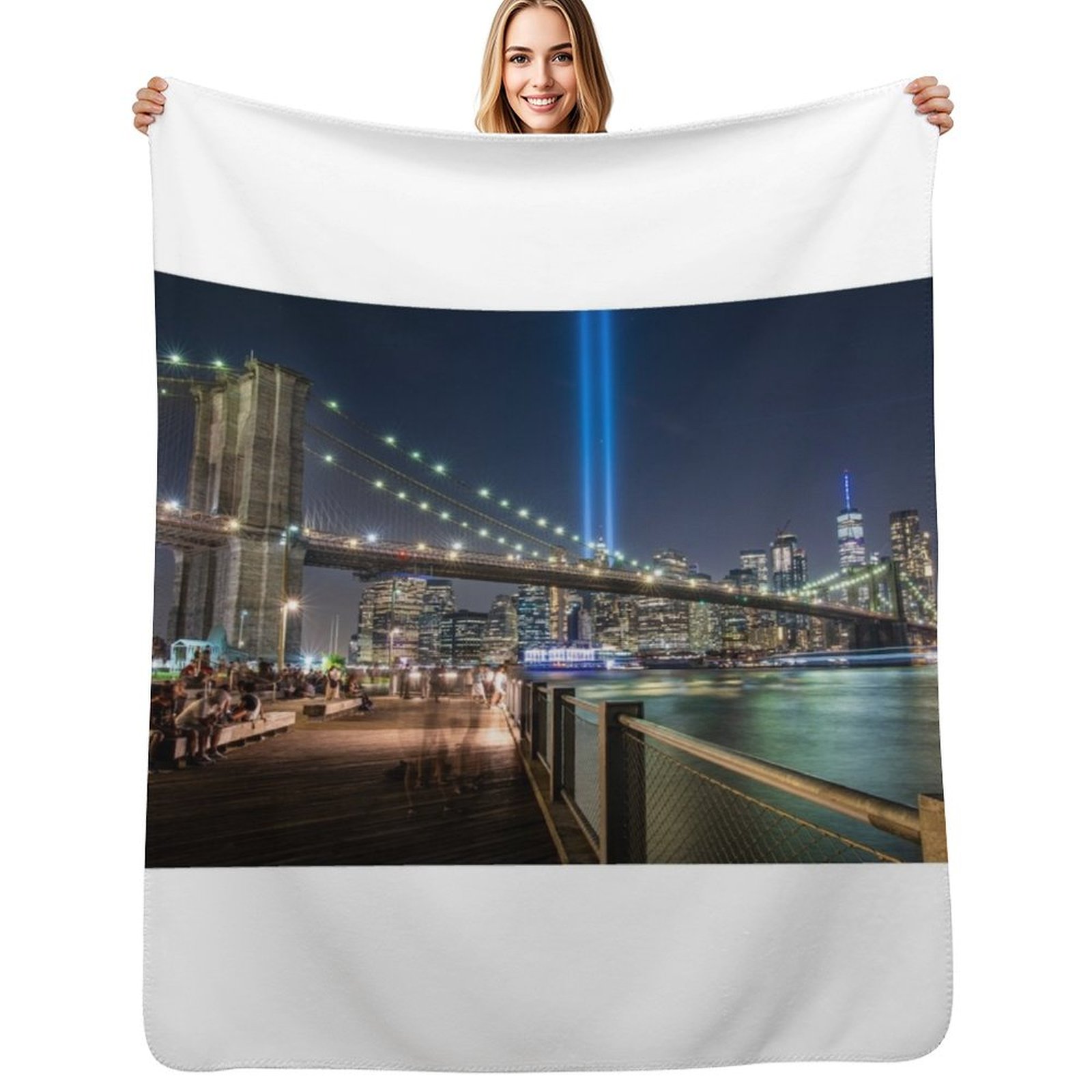 NYC 9/11 Throw Blanket Cozy Th - 3D Printing Nyc บทวิจารณ์และราคา