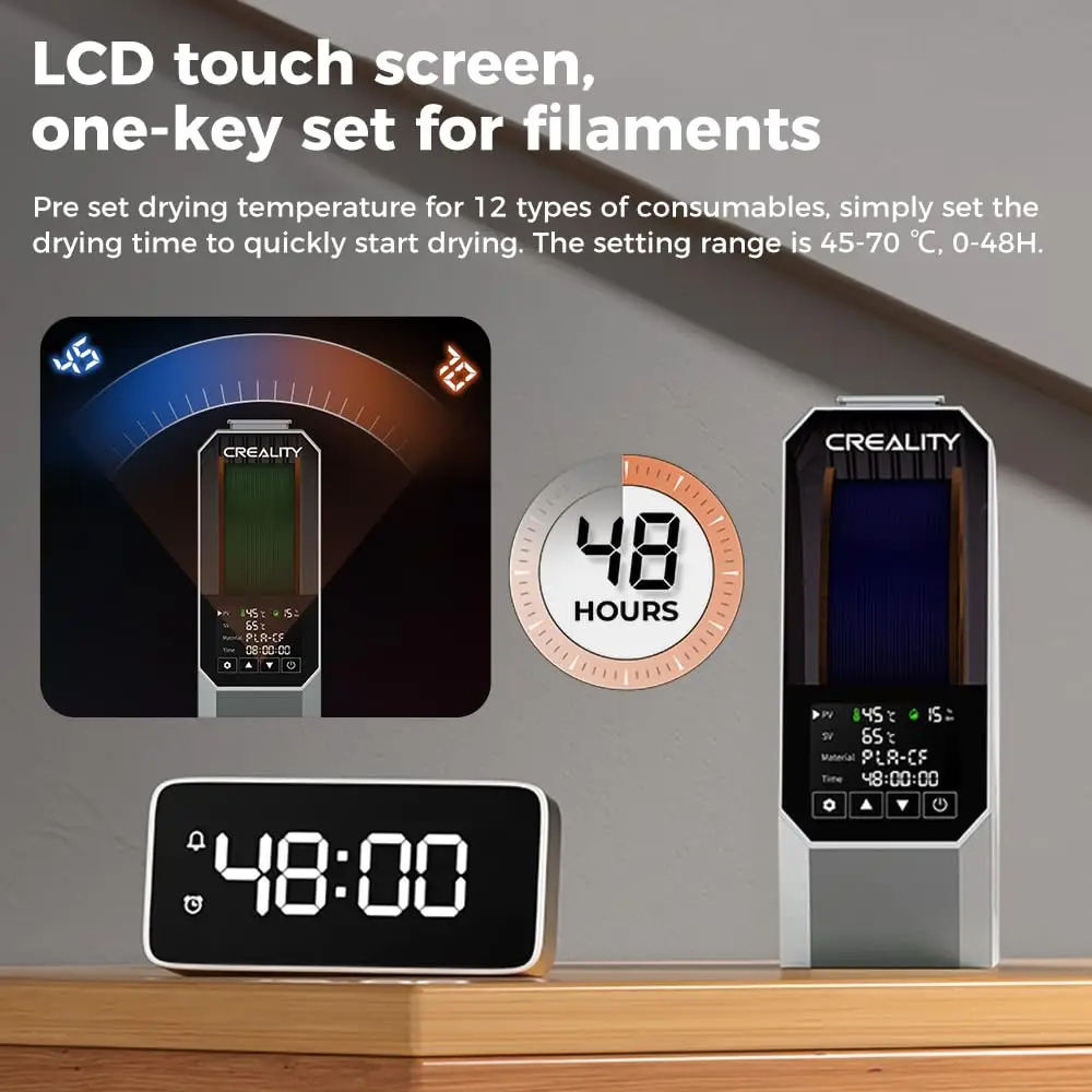 Creality Space Pi Filament Dry - 3D Printing Deck Box บทวิจารณ์และราคา