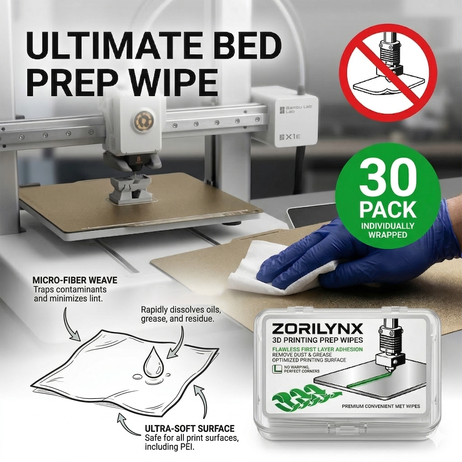 3D Printer Bed Cleaning Wipes  - 3D Printer Bed Spring บทวิจารณ์และราคา