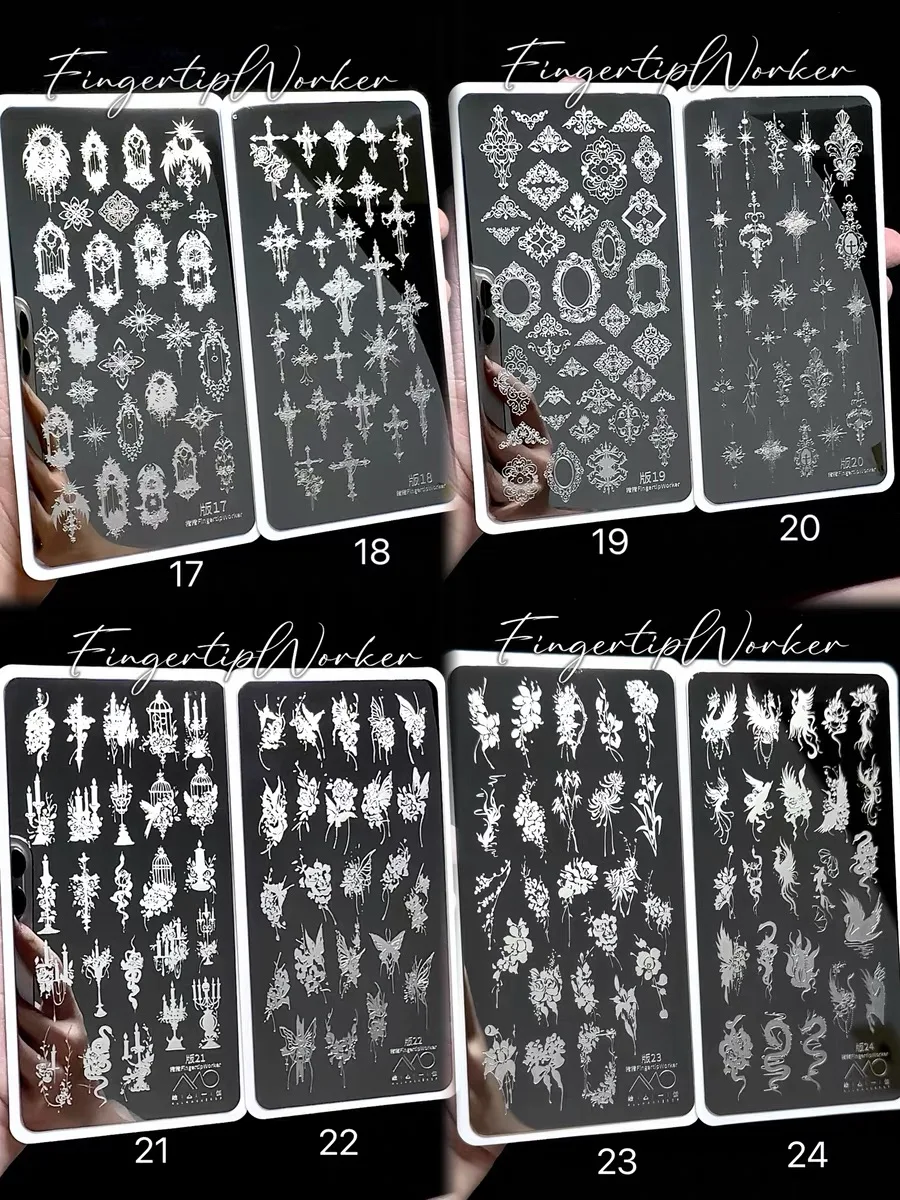 1PC Flowers Nail Stamping Plat - 3D Printing Templates Free บทวิจารณ์และราคา