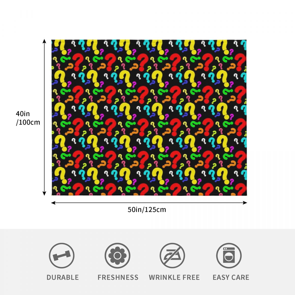 Colorful Question Mark Pattern - 3D Printing Questions บทวิจารณ์และราคา