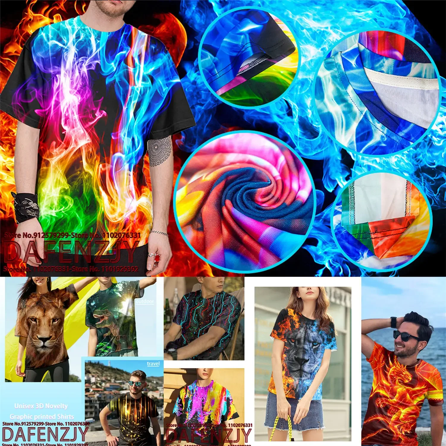 Summer Sports Street Trend Men - 3D Printing Quality บทวิจารณ์และราคา