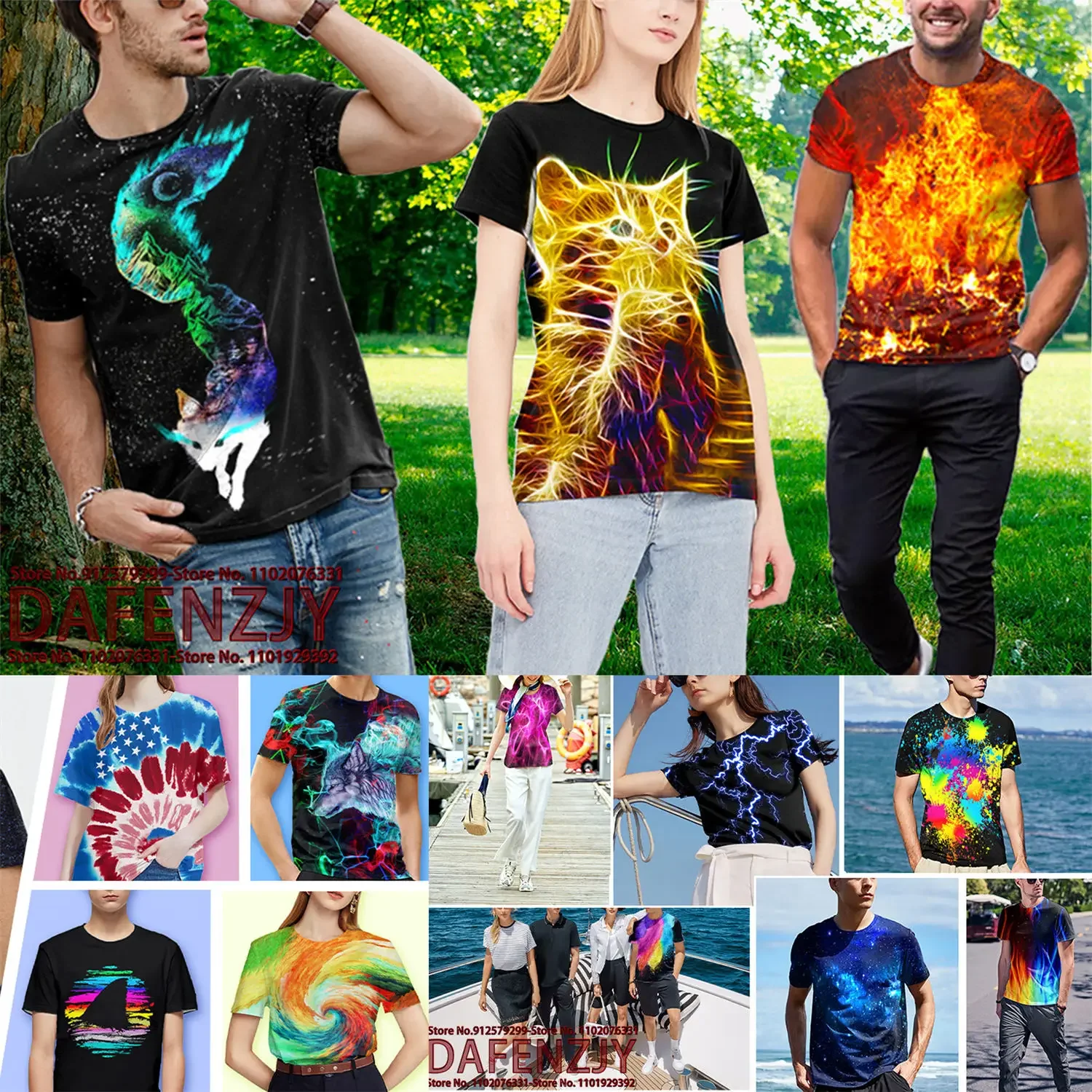 Summer Sports Street Trend Men - 3D Printing Quality บทวิจารณ์และราคา