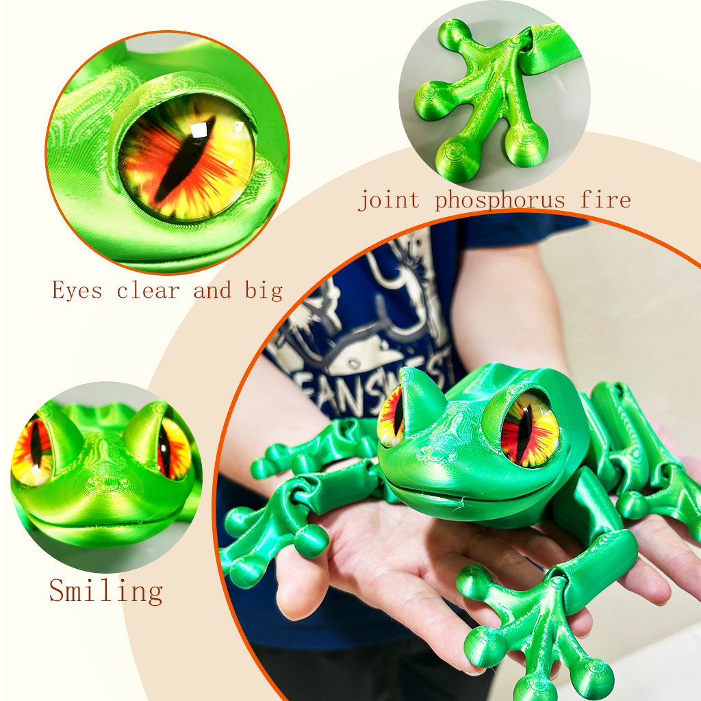 3D Printed Frog Statue, Flexib - 3D Printing Egg บทวิจารณ์และราคา