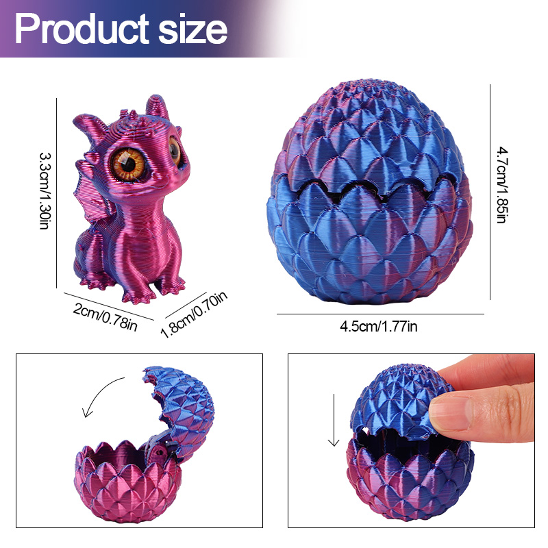 Cute 3D Printed Dragon Eggs wi - 3D Printing Egg บทวิจารณ์และราคา