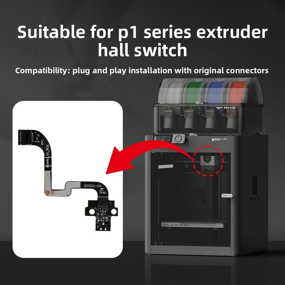 For A1/A1mini/P1P/P1S Hall Swi - 3D Printing Cnc บทวิจารณ์และราคา