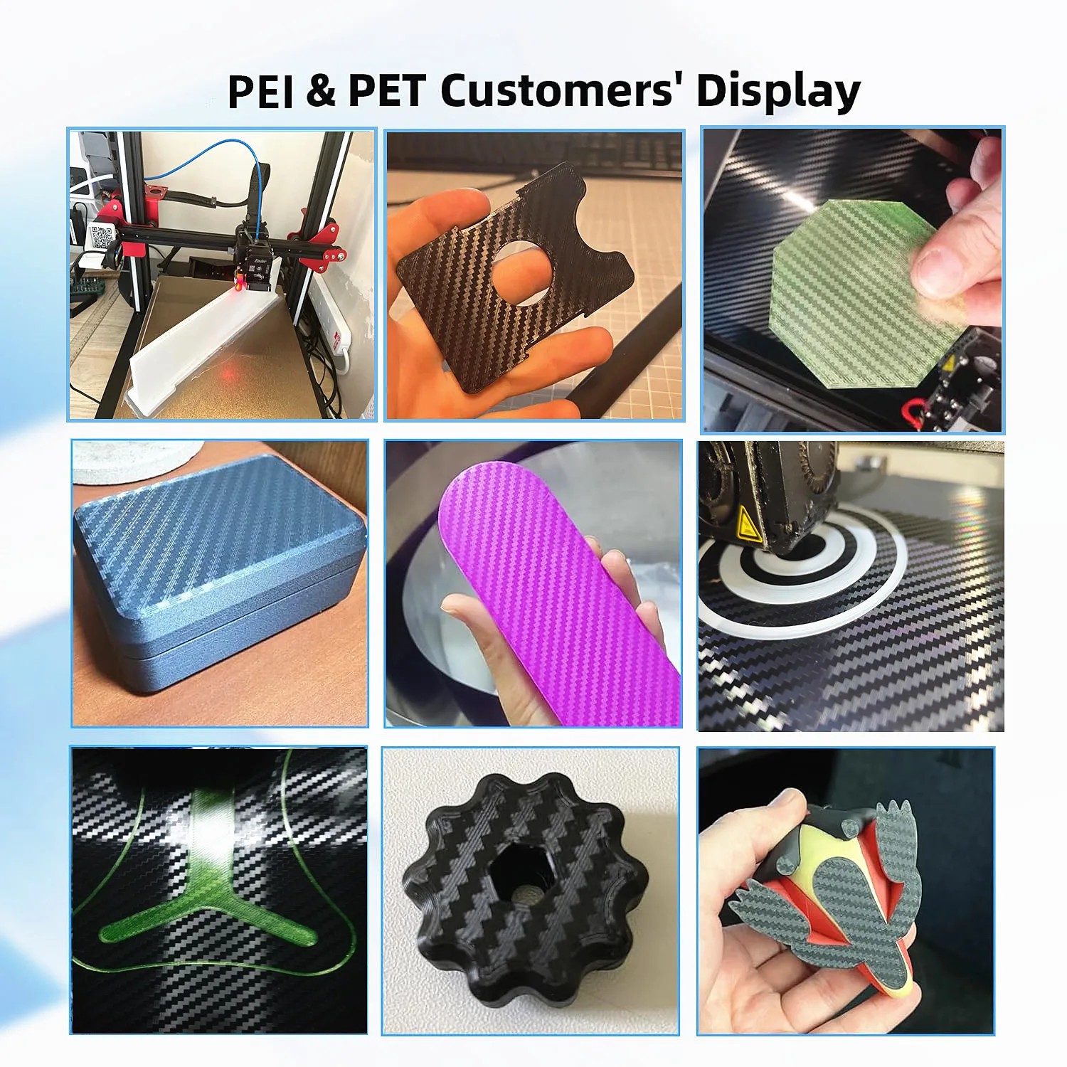 Double Side PET+PEI Spring Ste - 3D Printer Bed Spring บทวิจารณ์และราคา