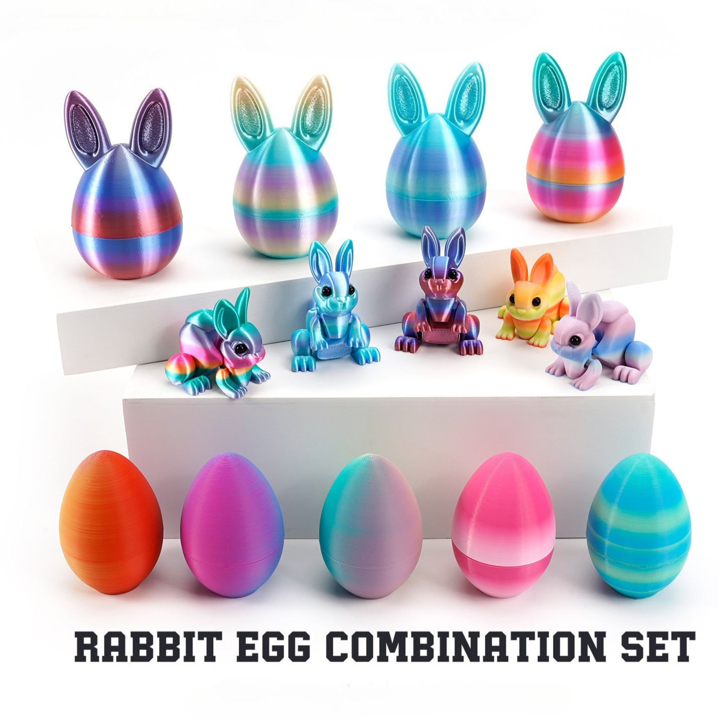 3D Printed Rabbit Eggs Figurin - 3D Printing Egg บทวิจารณ์และราคา