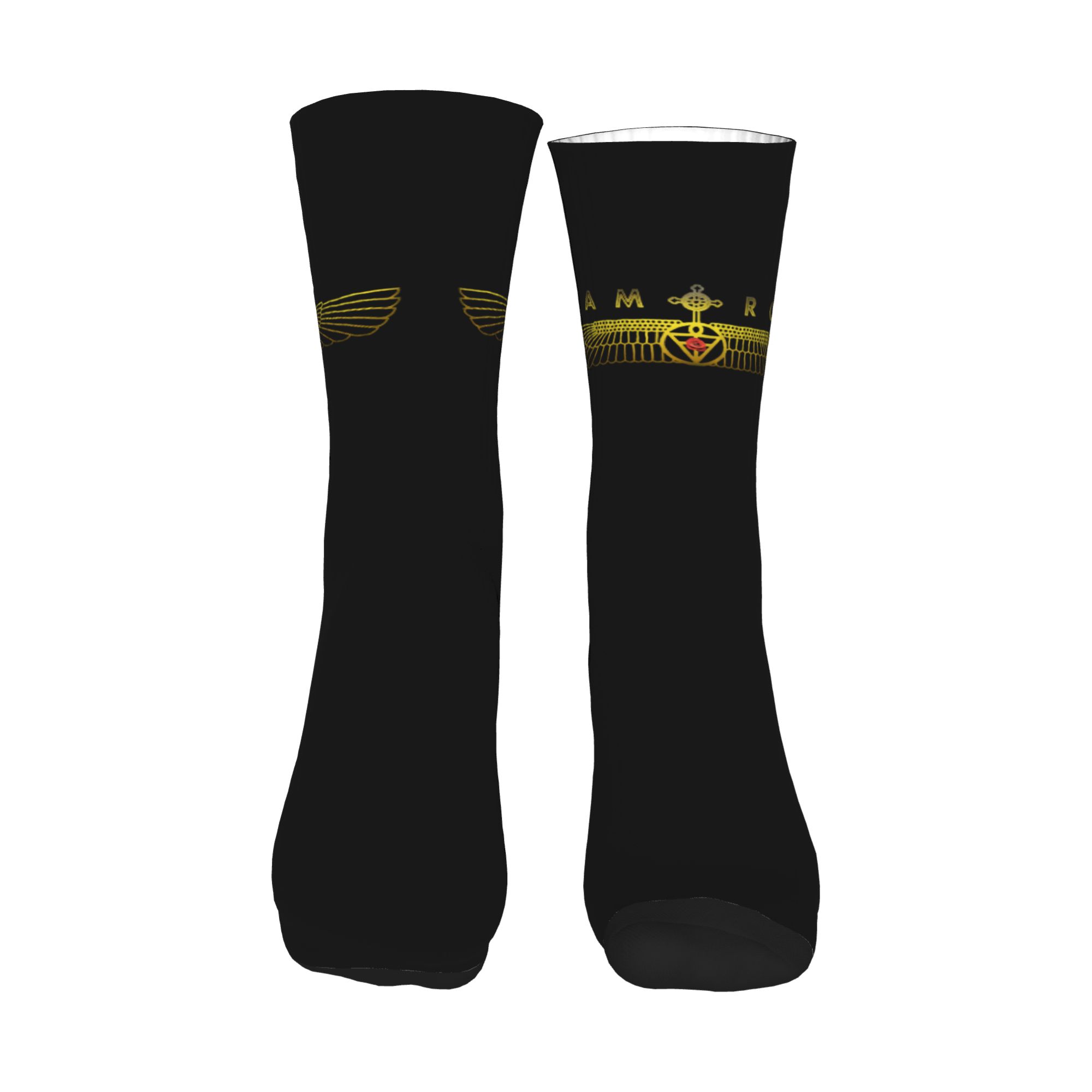 Fun Mens AMORC Logo Dress Sock - 3D Printing Logo บทวิจารณ์และราคา