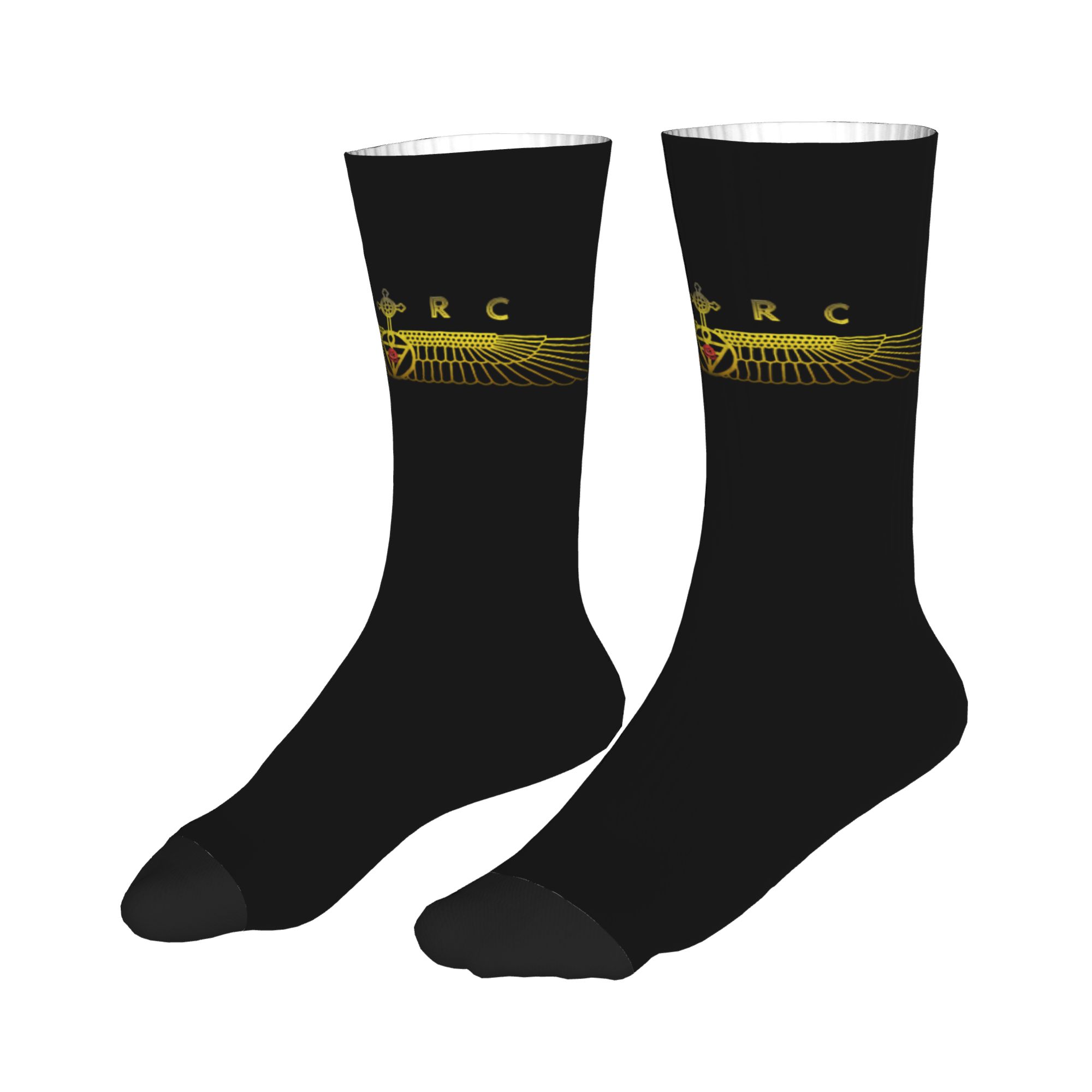 Fun Mens AMORC Logo Dress Sock - 3D Printing Logo บทวิจารณ์และราคา