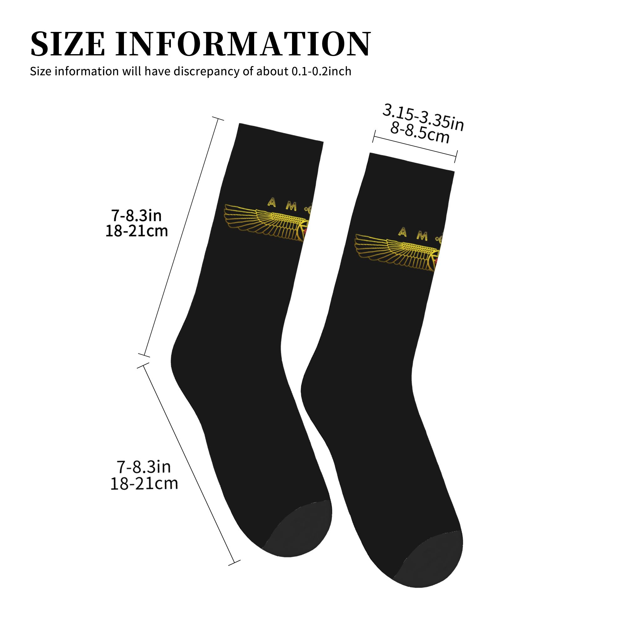 Fun Mens AMORC Logo Dress Sock - 3D Printing Logo บทวิจารณ์และราคา