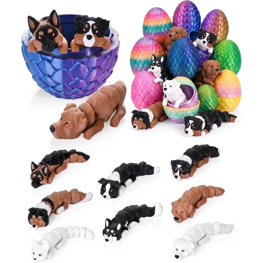 GemmiCho 3Pcs 3D Printed Dog w - 3D Printing Egg บทวิจารณ์และราคา