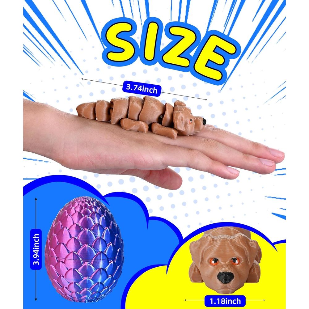 GemmiCho 3Pcs 3D Printed Dog w - 3D Printing Egg บทวิจารณ์และราคา