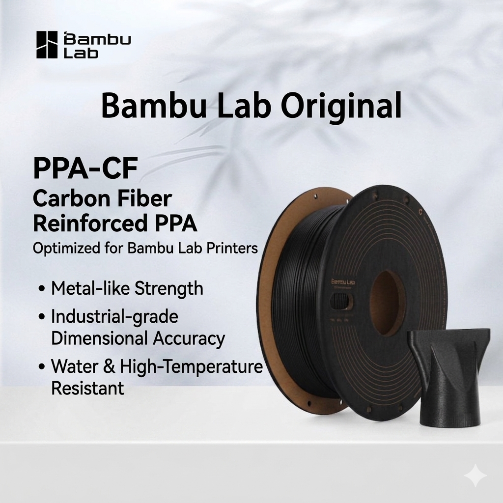 Bambu Lab Original PPA-CF Carb - 3D Printing Nylon Filament บทวิจารณ์และราคา
