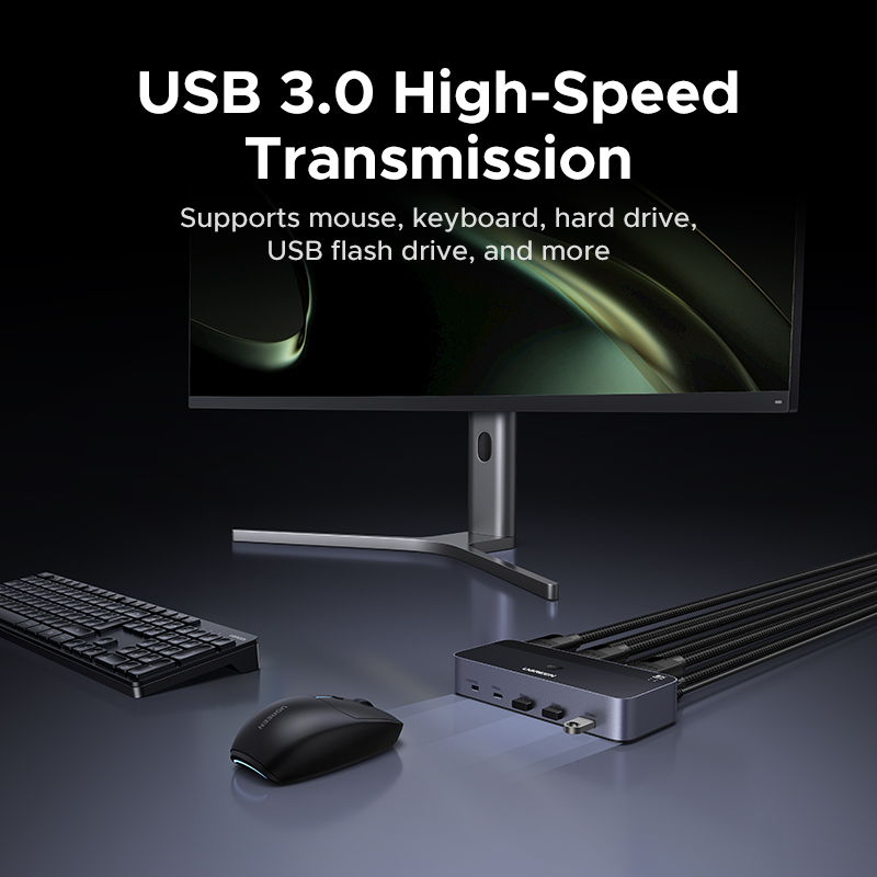 UGREEN DP KVM Switch 2 Monitor - 3D Printing Deck Box บทวิจารณ์และราคา