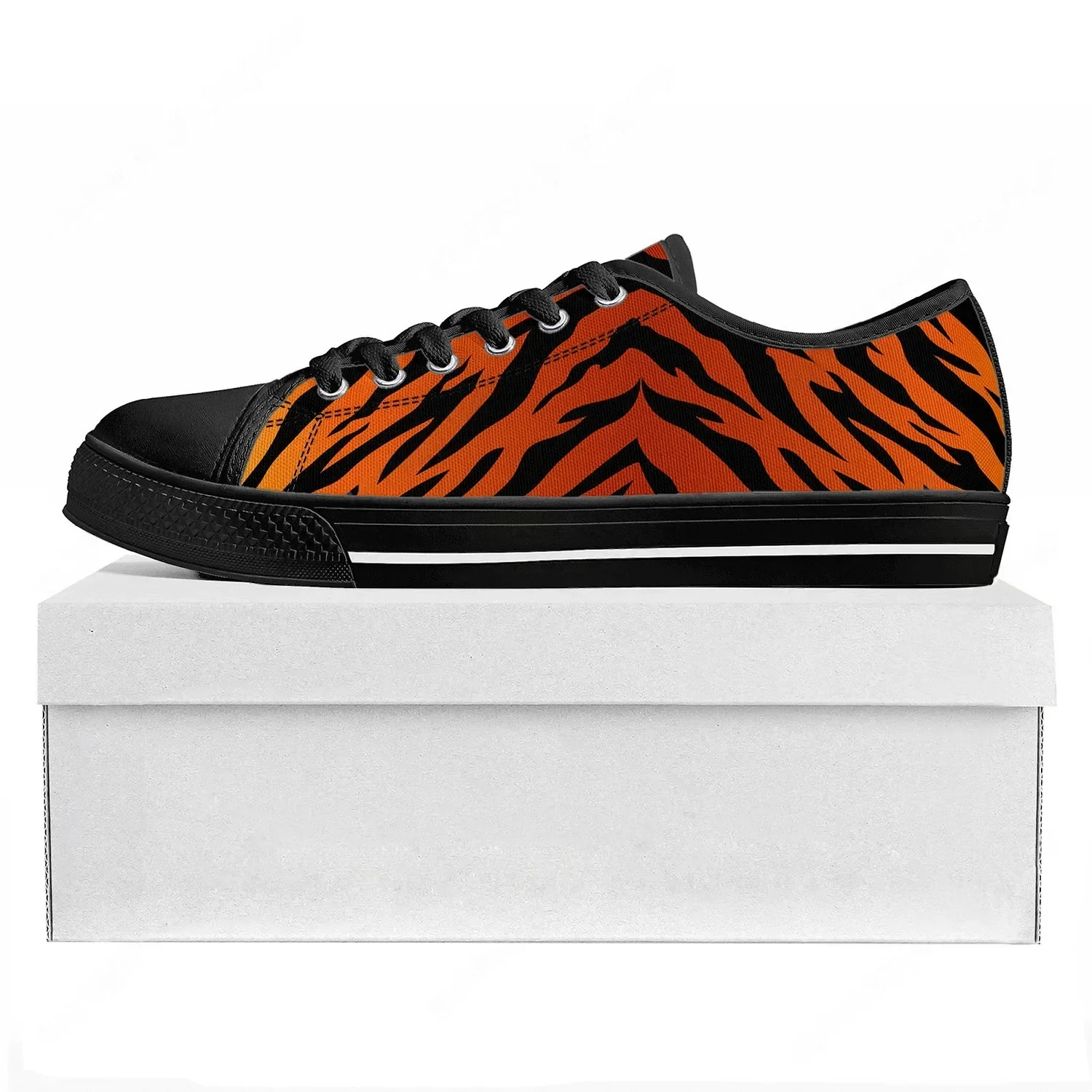 Tiger Stripe 3D Print Low Top  - 3D Printing Quality บทวิจารณ์และราคา