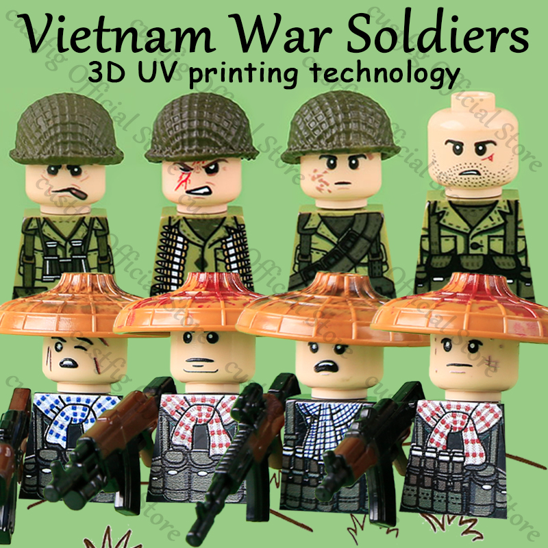 WW2 Soldier Figures Weapon 3D  - 3D Printing Lego Bricks บทวิจารณ์และราคา