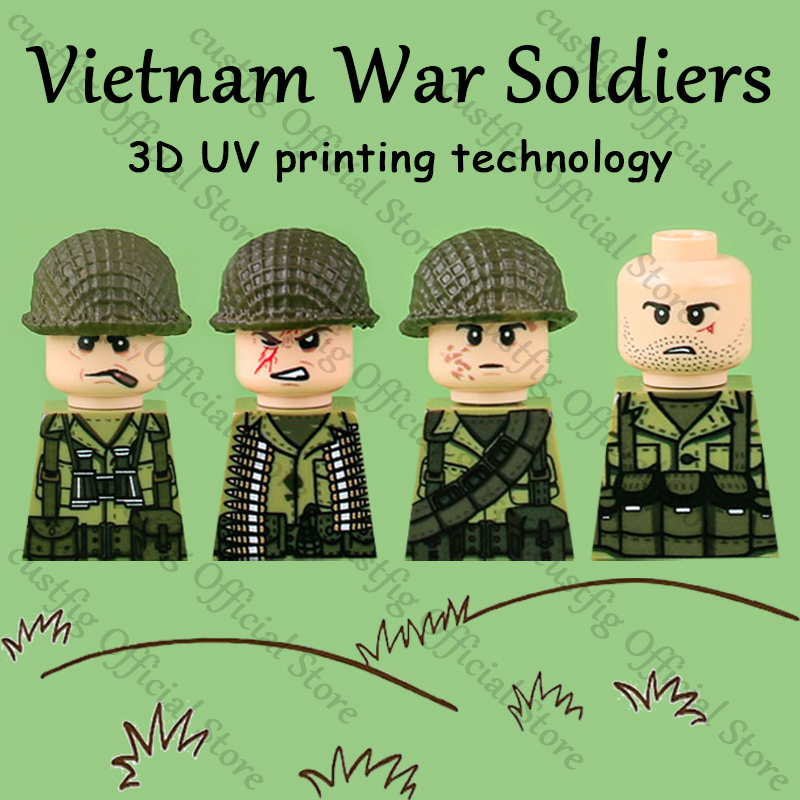 WW2 Soldier Figures Weapon 3D  - 3D Printing Lego Bricks บทวิจารณ์และราคา