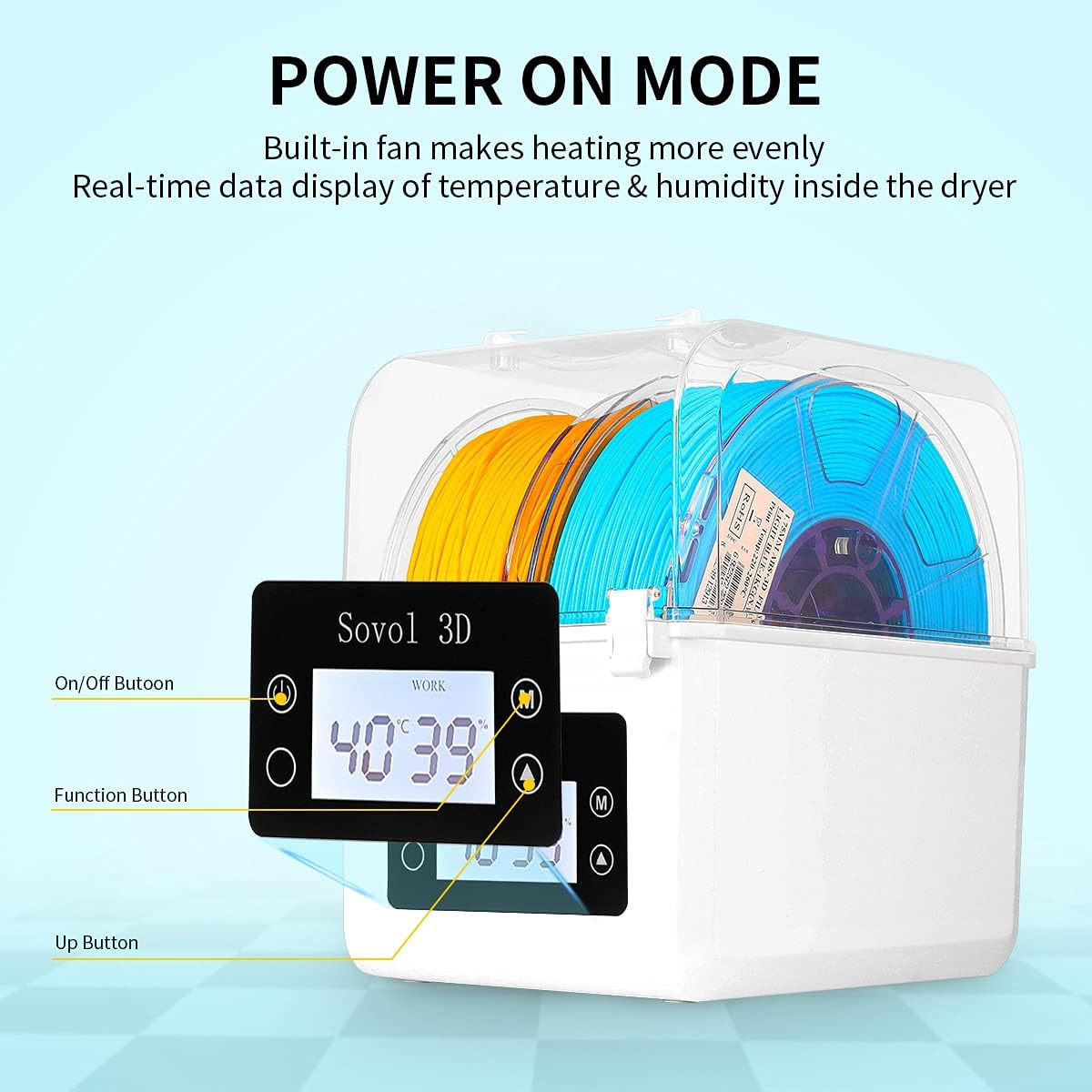 Sovol Filament Dryer 2023, SH0 - 3D Printing Deck Box บทวิจารณ์และราคา