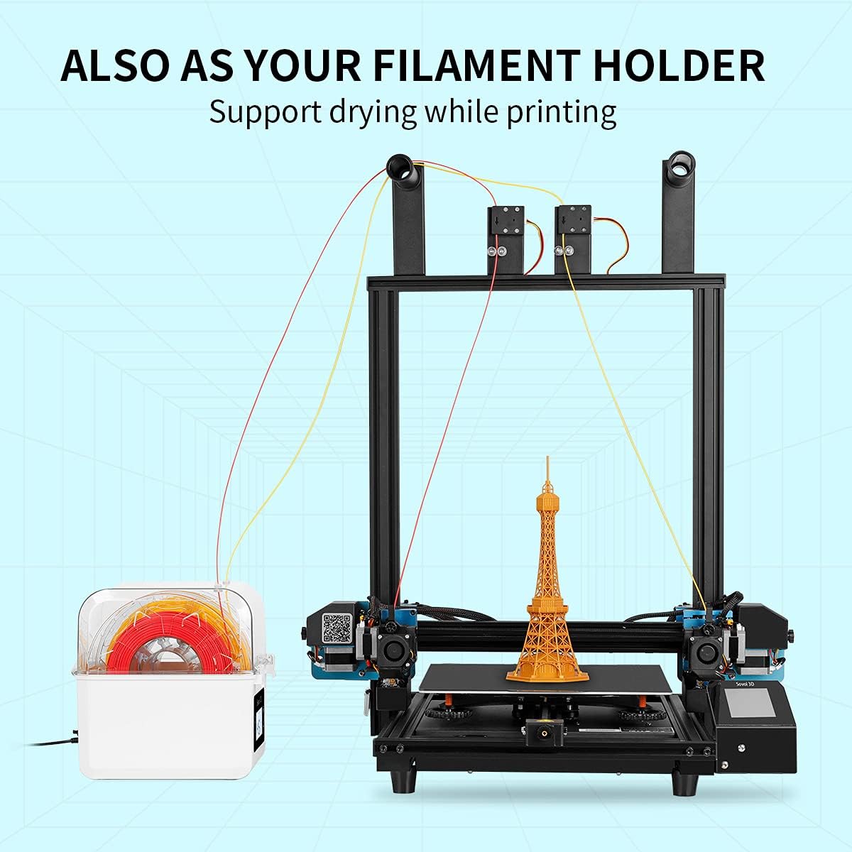 Sovol Filament Dryer 2023, SH0 - 3D Printing Deck Box บทวิจารณ์และราคา