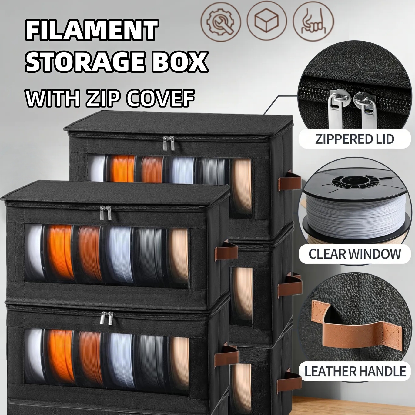 3D Printer Filament Storage Co - 3D Printing Deck Box บทวิจารณ์และราคา