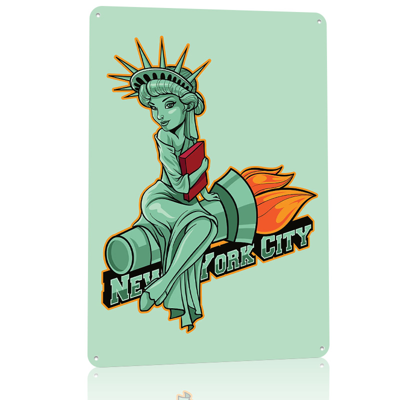 NYC City Icon Badge 3D Printed - 3D Printing Nyc บทวิจารณ์และราคา