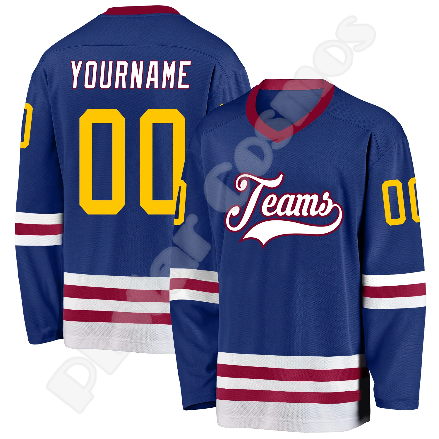 Hockey Jersey Custom Name Team - 3D Printing Logo บทวิจารณ์และราคา