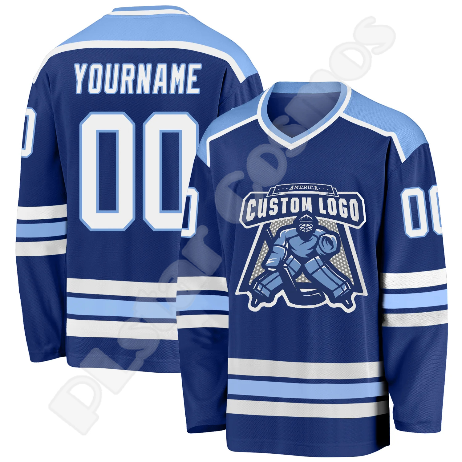 Hockey Jersey Custom Name Team - 3D Printing Logo บทวิจารณ์และราคา