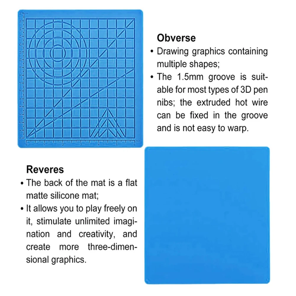 3D Printing Pen Silicone Mat D - 3D Printing Templates Free บทวิจารณ์และราคา