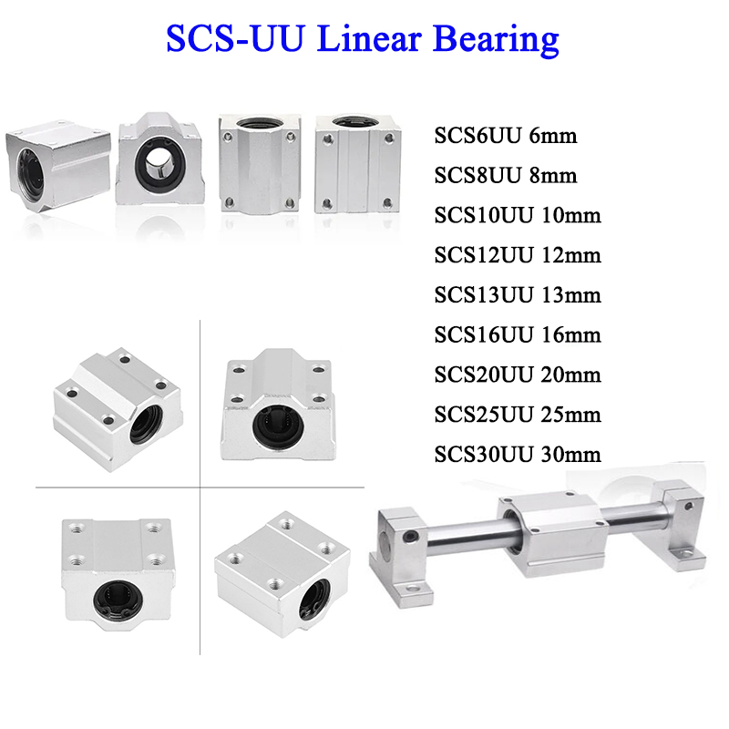 1/4PCS Box Type SCS6UU SCS8UU  - 3D Printing Deck Box บทวิจารณ์และราคา