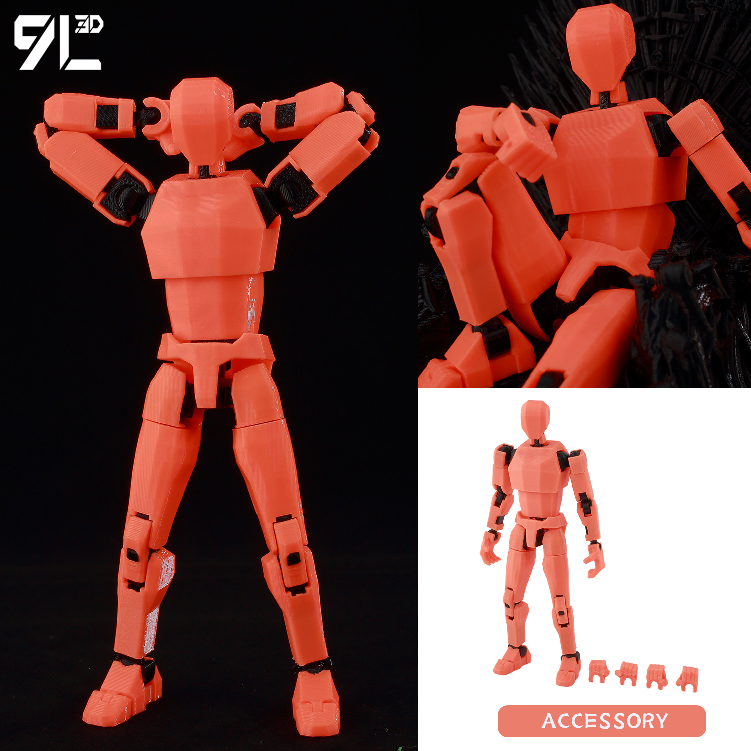 9L 3D Printed Articulated Dumm - 3D Printing Luffy บทวิจารณ์และราคา