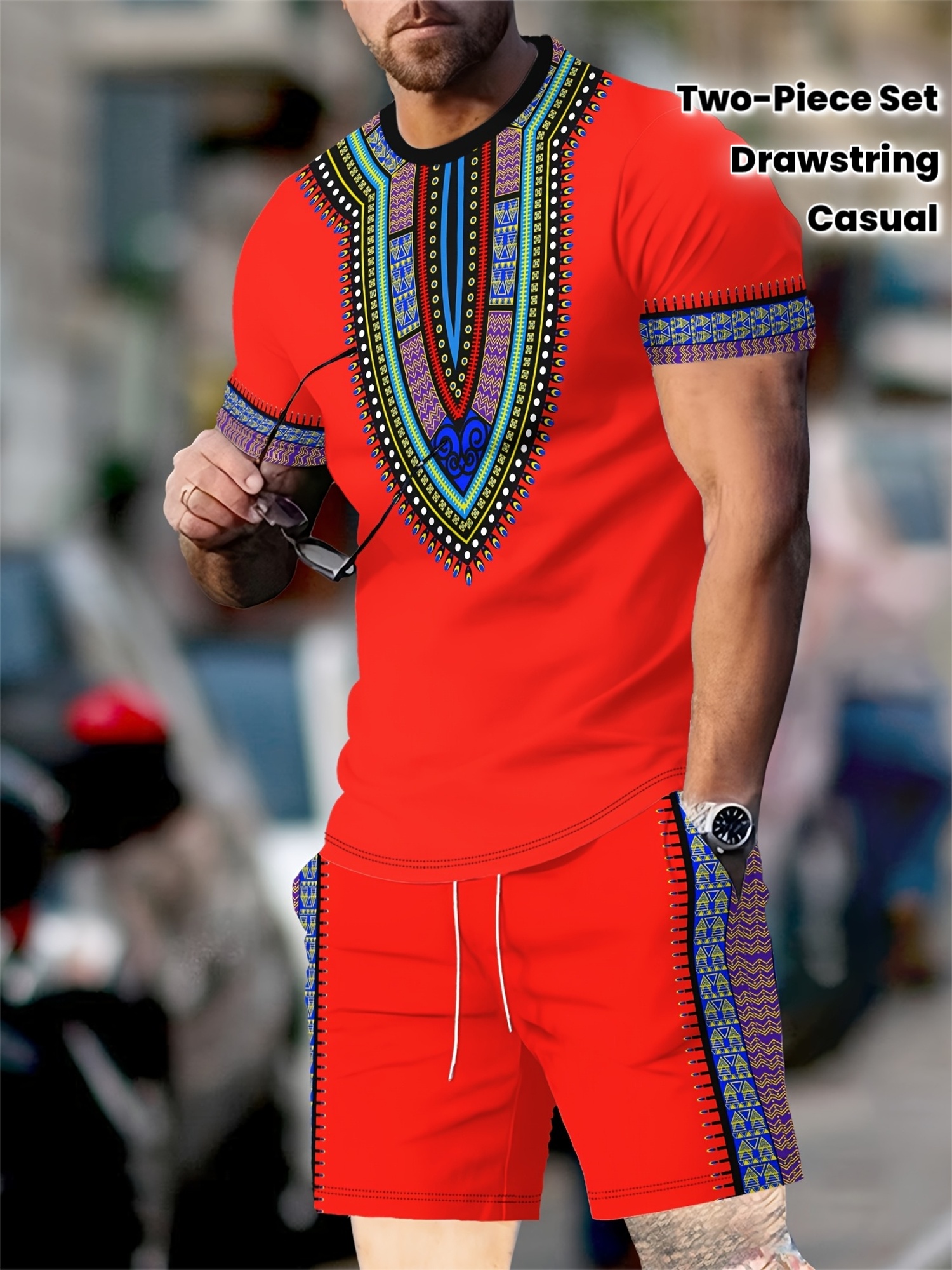New Men's Suits African Dashik - 3D Printing Services บทวิจารณ์และราคา